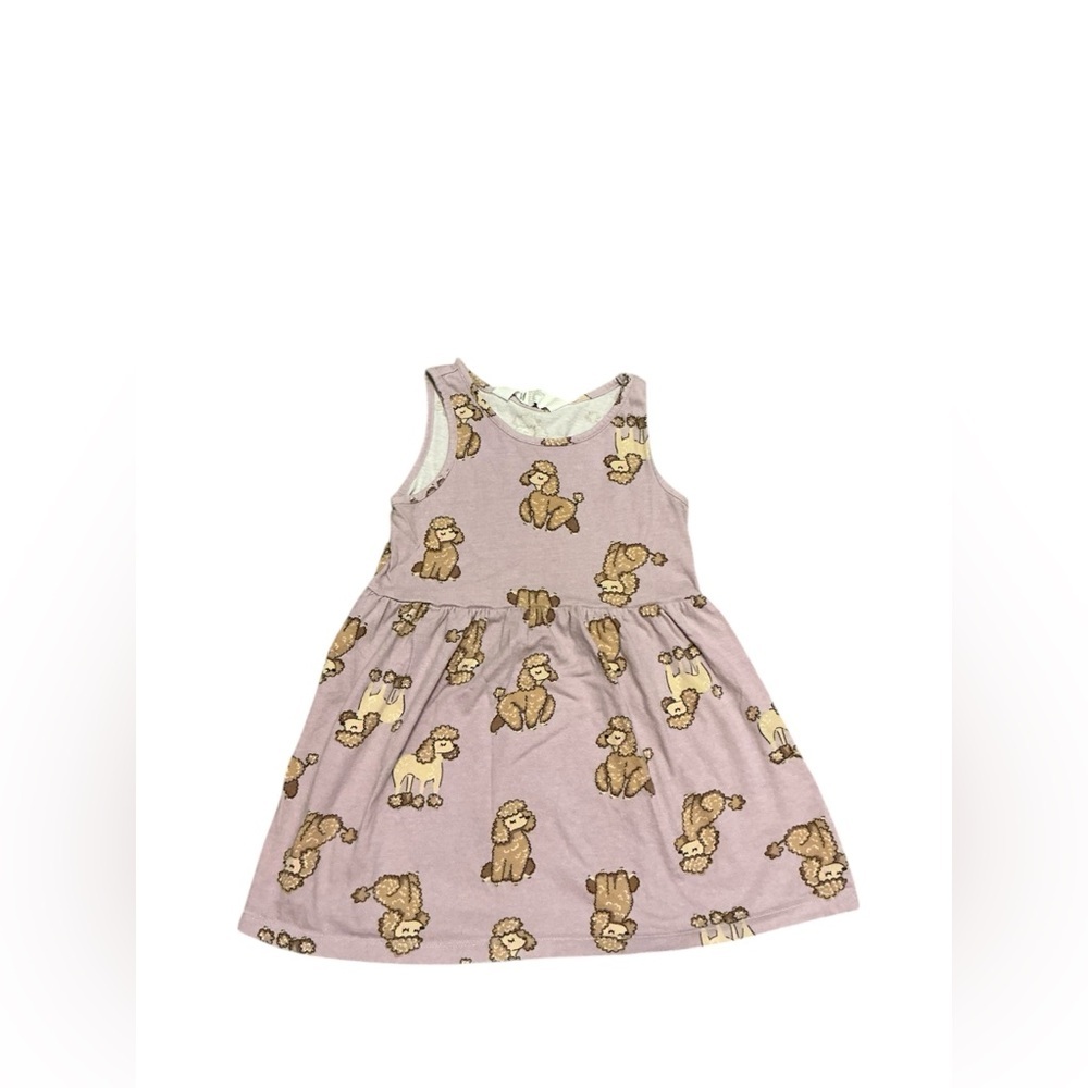 🩵H&M Kids Casual Dress - Purple with Puppy Print